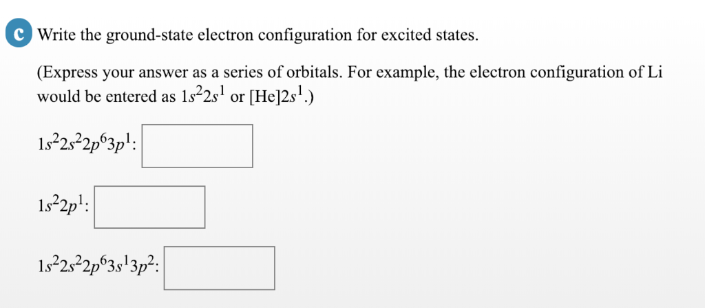 Solved Write the ground-state electron configuration for | Chegg.com