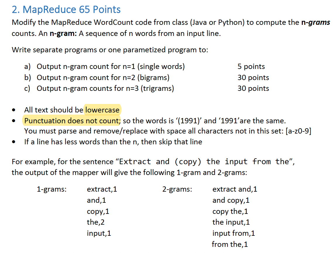 MapReduce Points Write A MapReduce WordCount Chegg Com