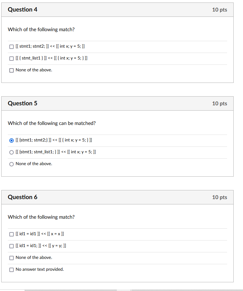 Solved Question 7 10 pts Which of the following can be | Chegg.com