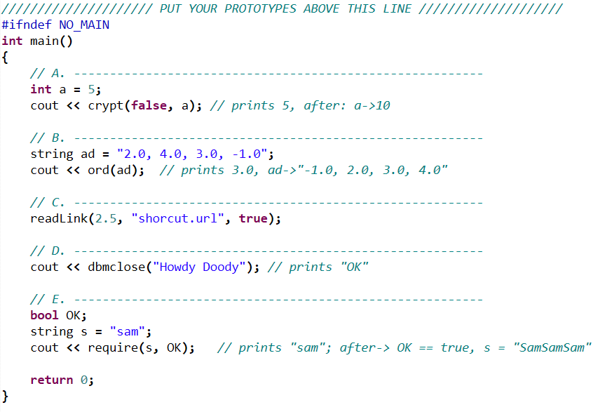 Solved Need help with prototyping in C++ After each
