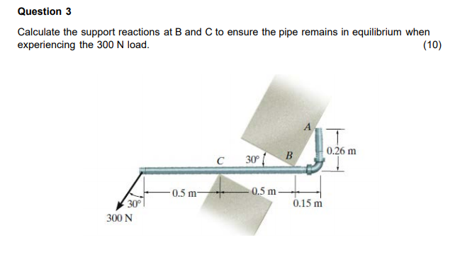 Solved Question 3 Calculate the support reactions at B and C | Chegg.com