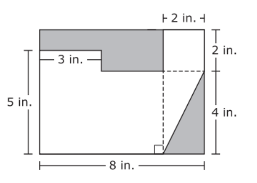 Solved +2 in. + T 2 in. 3 in. 1 5 in. 4 in. 8 in. | Chegg.com