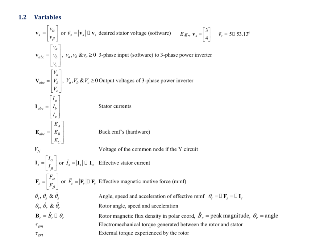 61 6357 40 A Desired Stator Voltage Vector V Volt Chegg Com