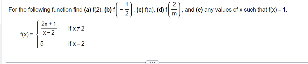 Solved For The Following Function Find | Chegg.com