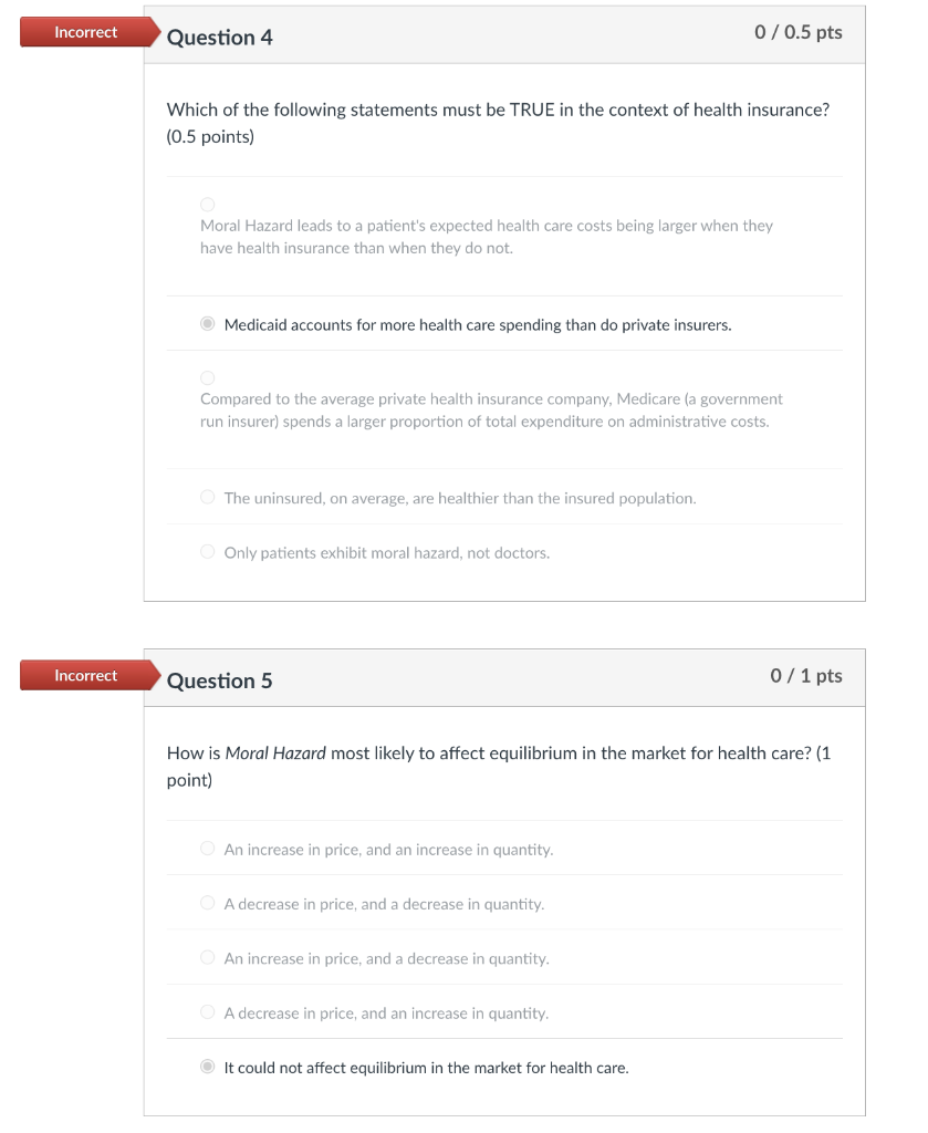 Solved Which of the following statements must be TRUE in the | Chegg.com