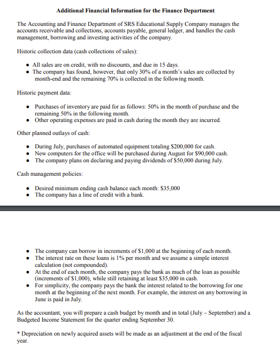 Solved SRS Educational Supply Company provides educational