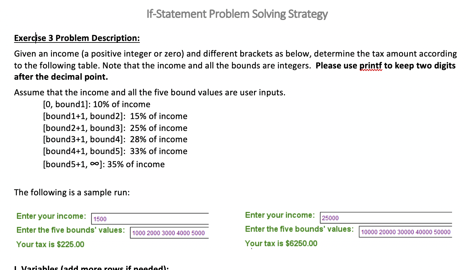 If Problem Solved If-Statement Problem Solving Strategy Exercise 3 | Chegg.com