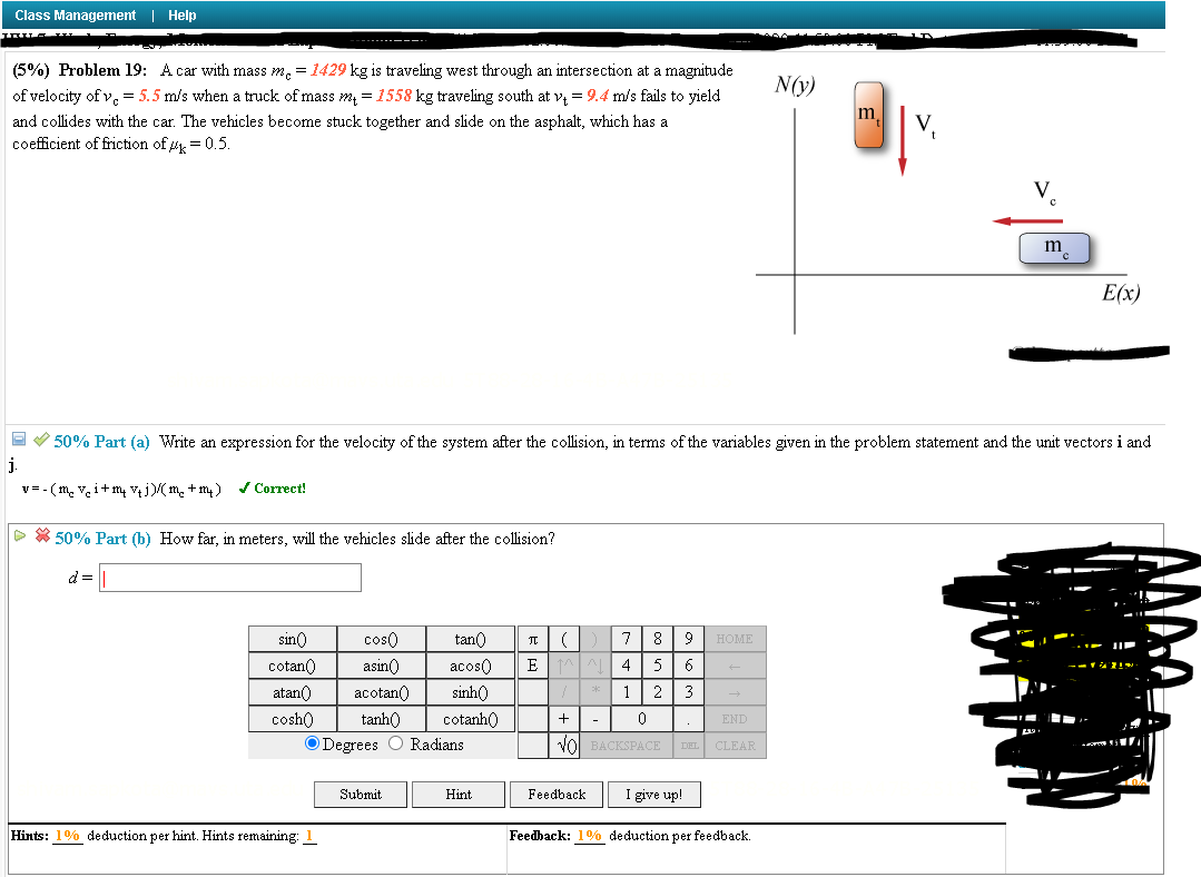 Solved Class Management | Help NY) (5%) Problem 19: A car | Chegg.com