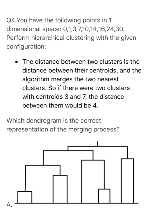 Solved Q4.You have the following points in 1 dimensional | Chegg.com