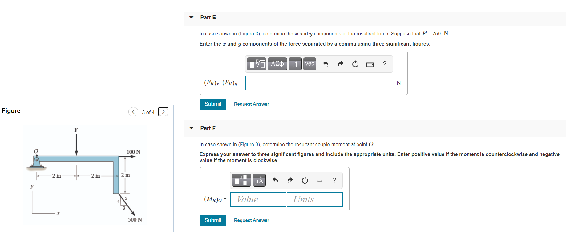 Solved Part E In case shown in (Figure 3), determine the x | Chegg.com