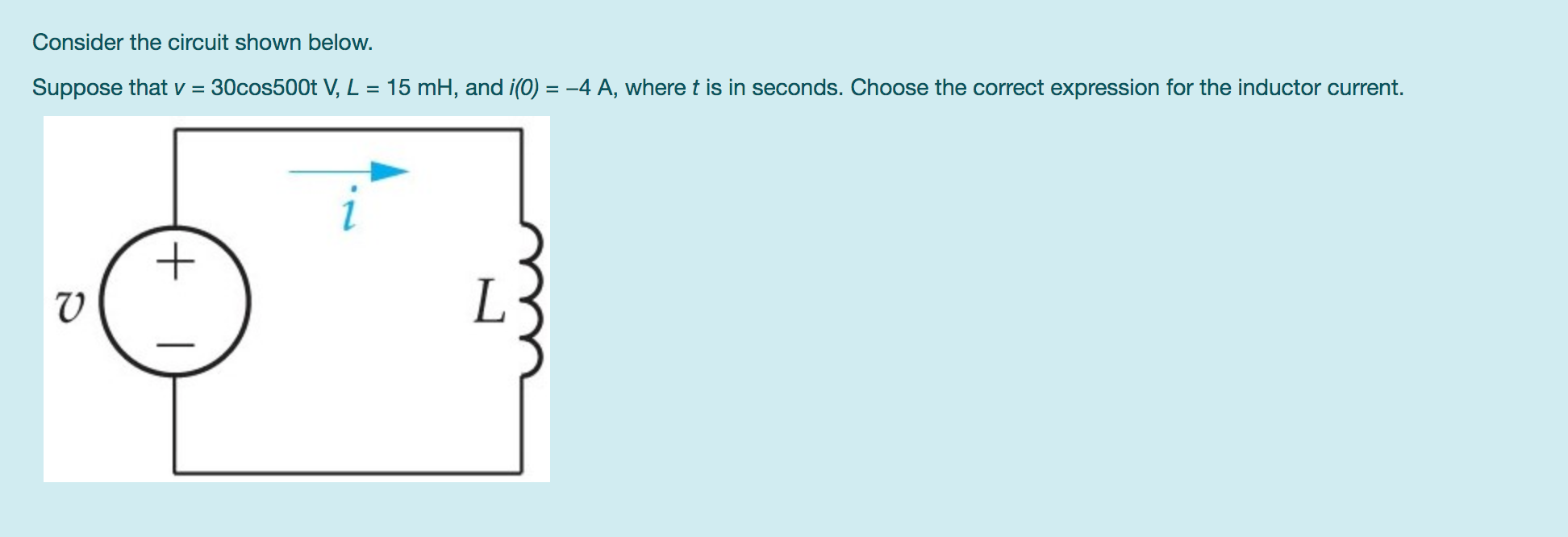 Solved Consider The Circuit Shown Below. Suppose That V = | Chegg.com