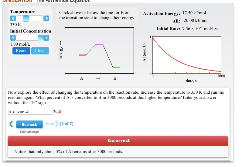 Temperature Click Above Or Below The Line For B Or | Chegg.com