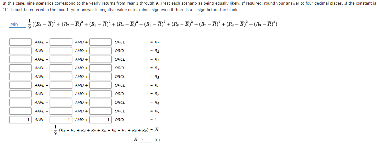 Formulate And Solve The Markowitz Portfolio | Chegg.com