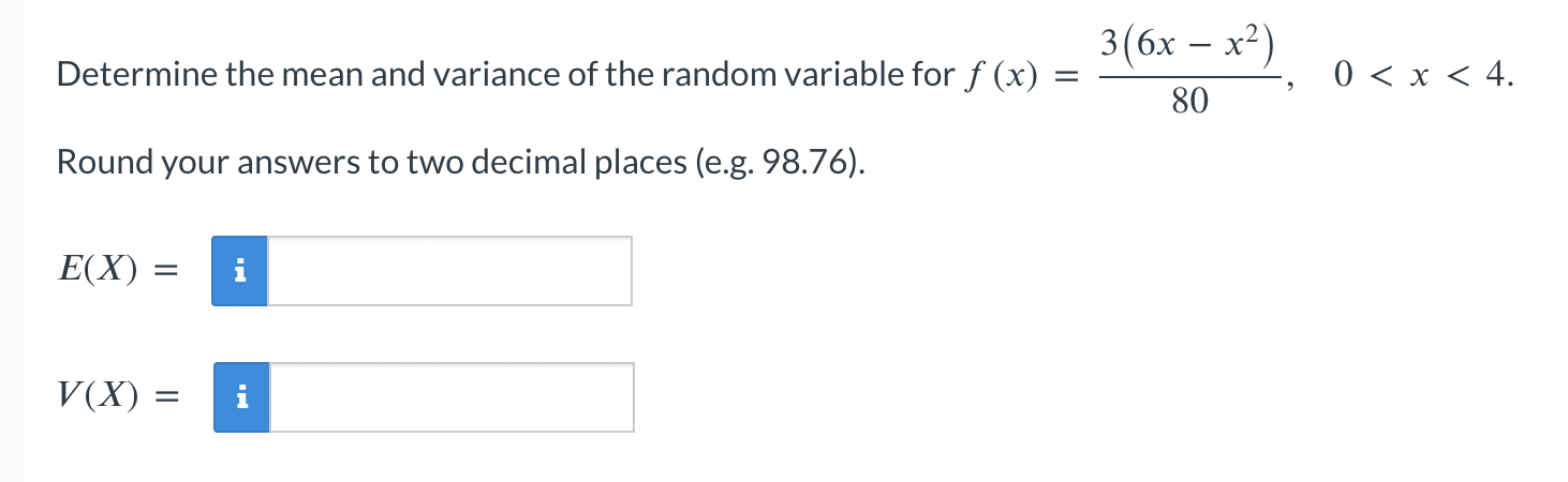 Solved Determine the mean and variance of ﻿the random | Chegg.com