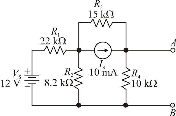 Solved Reduce the circuit between terminals A and B to its | Chegg.com