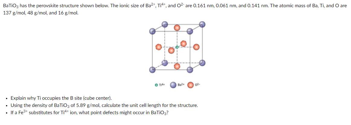 perovskite structure batio3