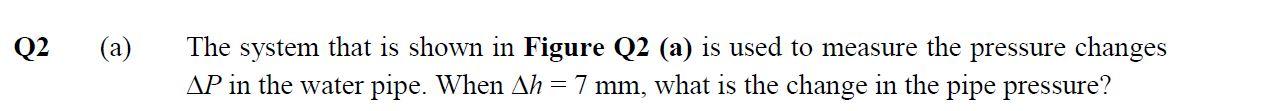 Solved Q2 (a) The system that is shown in Figure Q2 (a) is | Chegg.com