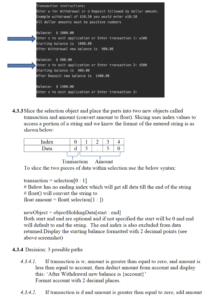 Solved Need help with this Python exercise. Please make the | Chegg.com