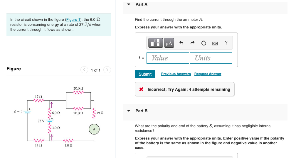 Solved In the circuit shown in the figure , the 6.0Ω Find | Chegg.com