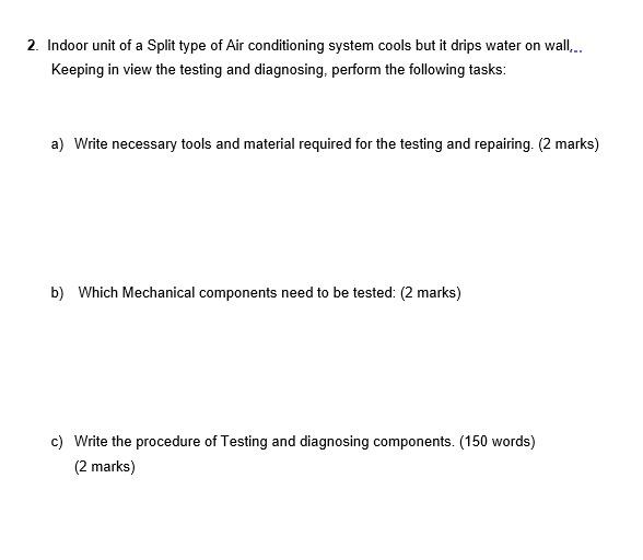 Solved title Air Conditioning & Refrigeration Servicing II