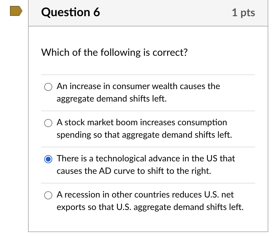 Solved Which Of The Following Is Correct? An Increase In | Chegg.com