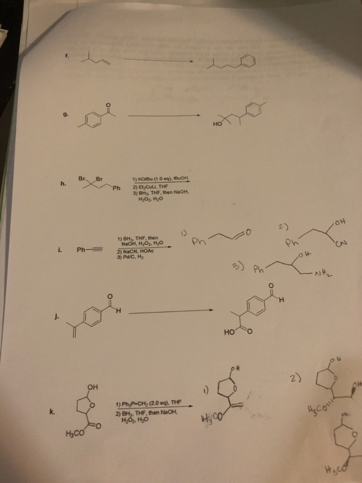 Solved Provide the reagents necessary to carry out the | Chegg.com