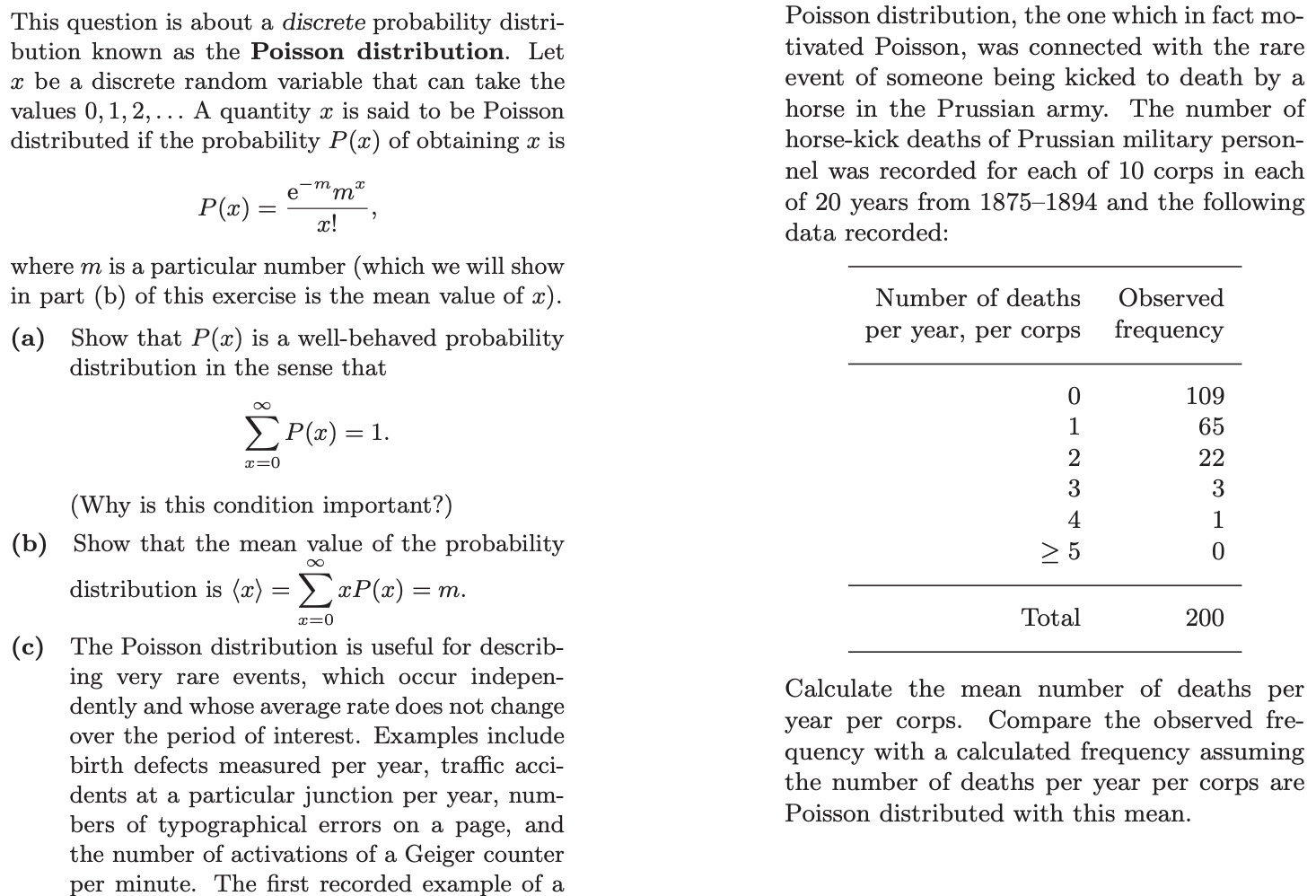 Problem 2. (a, 10) For Poisson distribution described | Chegg.com