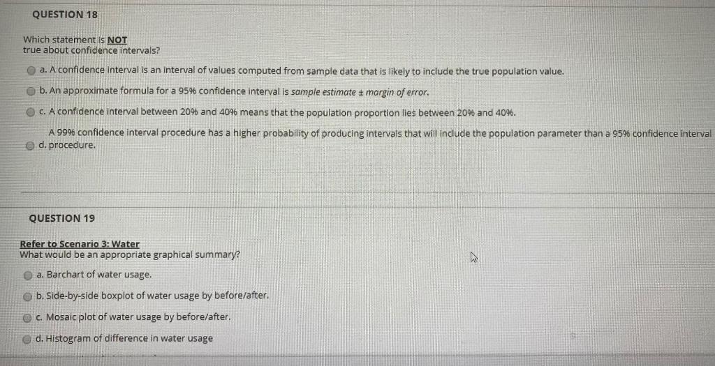Solved QUESTION 18 Which statement is NOT true about