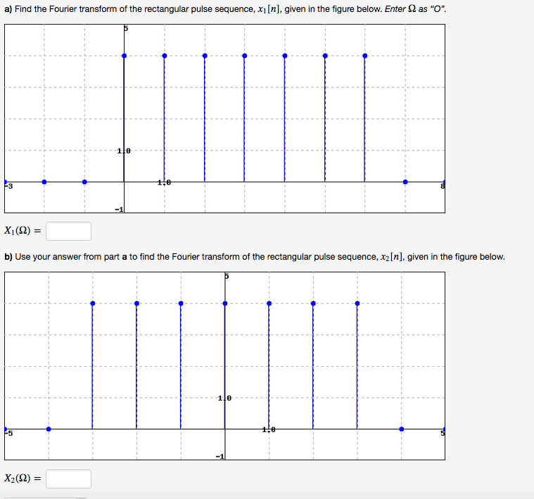 Solved a) Find the Fourier transform of the rectangular | Chegg.com