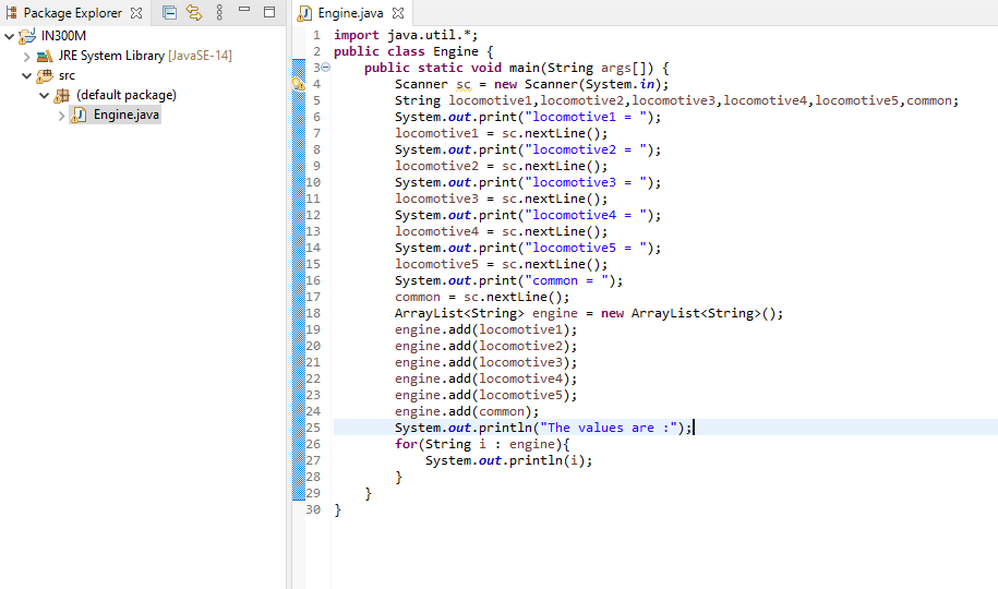 Solved I changed the class name to "Engine" Now I have a | Chegg.com
