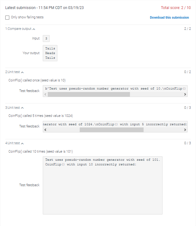 Solved Define a function named CoinFlip that returns 