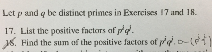 Solved Let P And Q Be Distinct Primes In Exercises 17 And