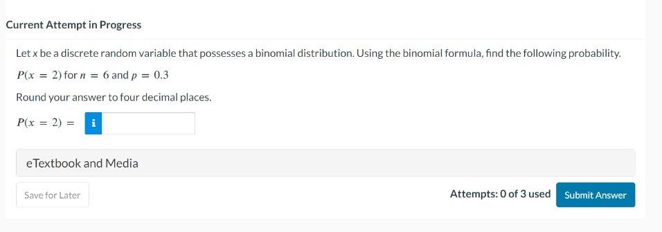 Solved Let x be a discrete random variable that possesses a | Chegg.com