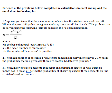 Solved For each of the problems below, complete the | Chegg.com