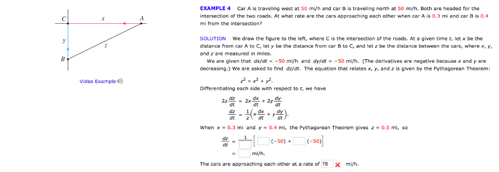 Solved Car A is traveling west at 50 mi h and car B Chegg