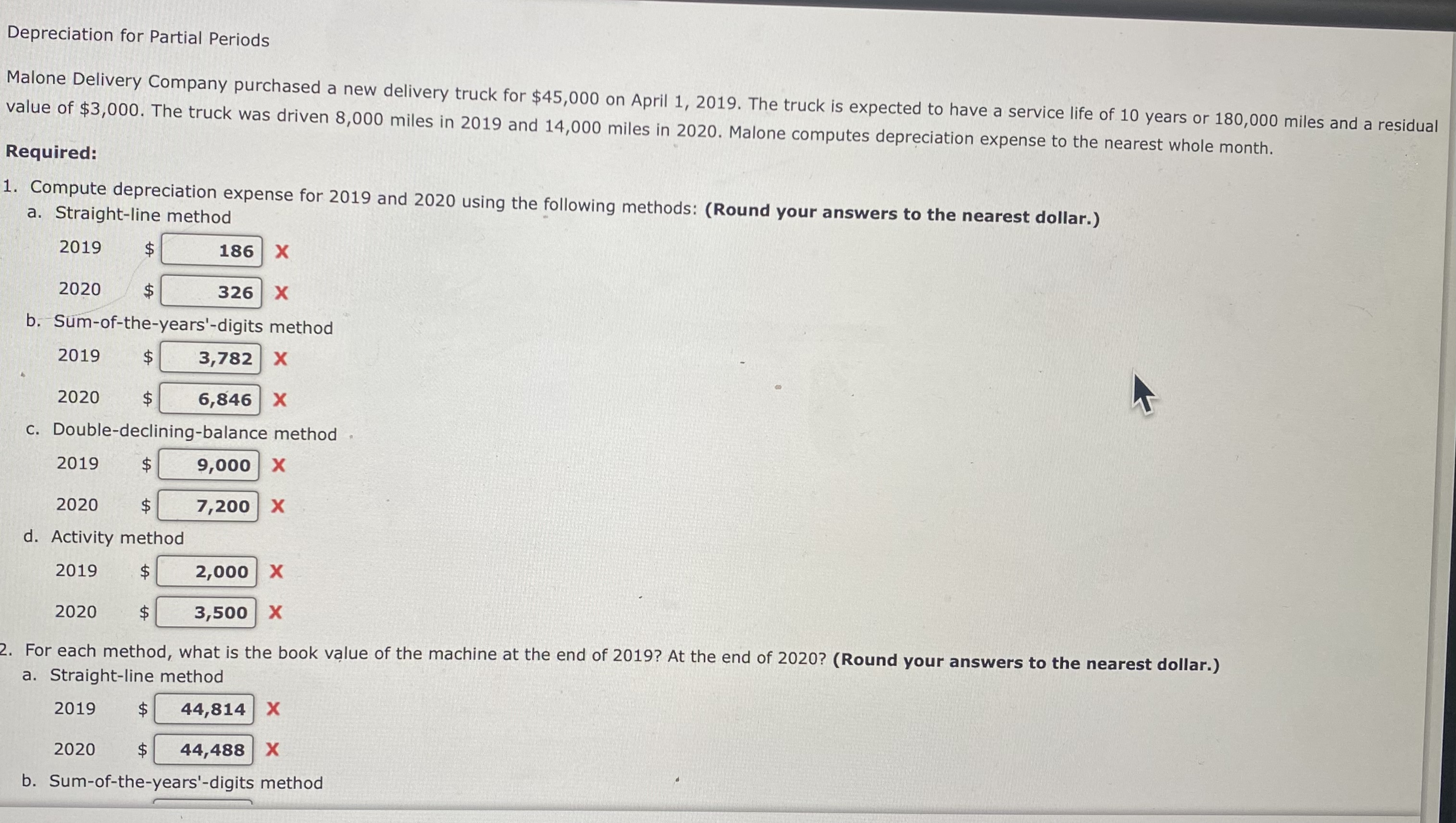 Solved B. Sum-of-the-years'-digits Method 20192020$ X C. | Chegg.com