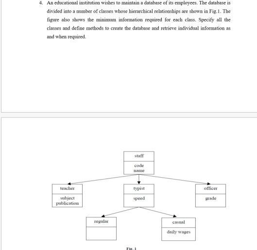 solved 4 educational institution wishes maintain database employees