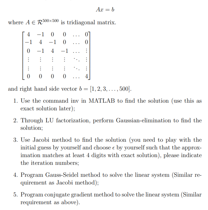 Solved Write a matlab code for all parts do not use | Chegg.com