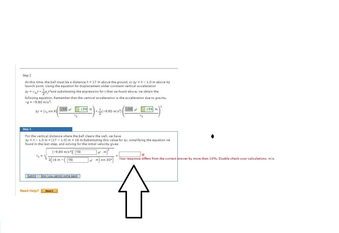Solved Tutorial Exercise A home run is hit in such a way | Chegg.com
