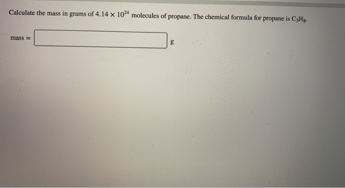 Solved Calculate The Mass In Grams Of 414 X 1024 Molecules 9151