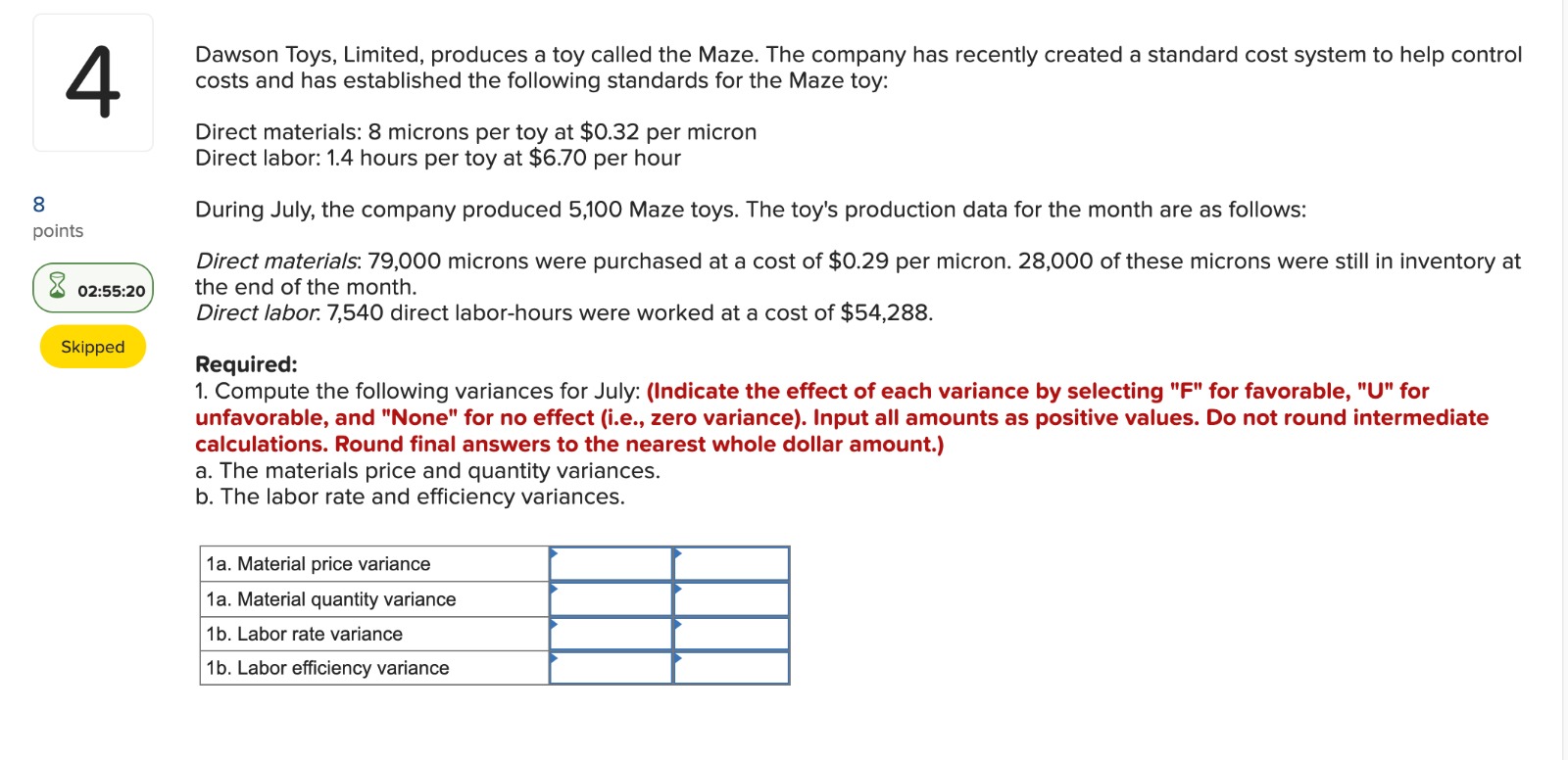 Solved Dawson Toys, Limited, produces a toy called the Maze.
