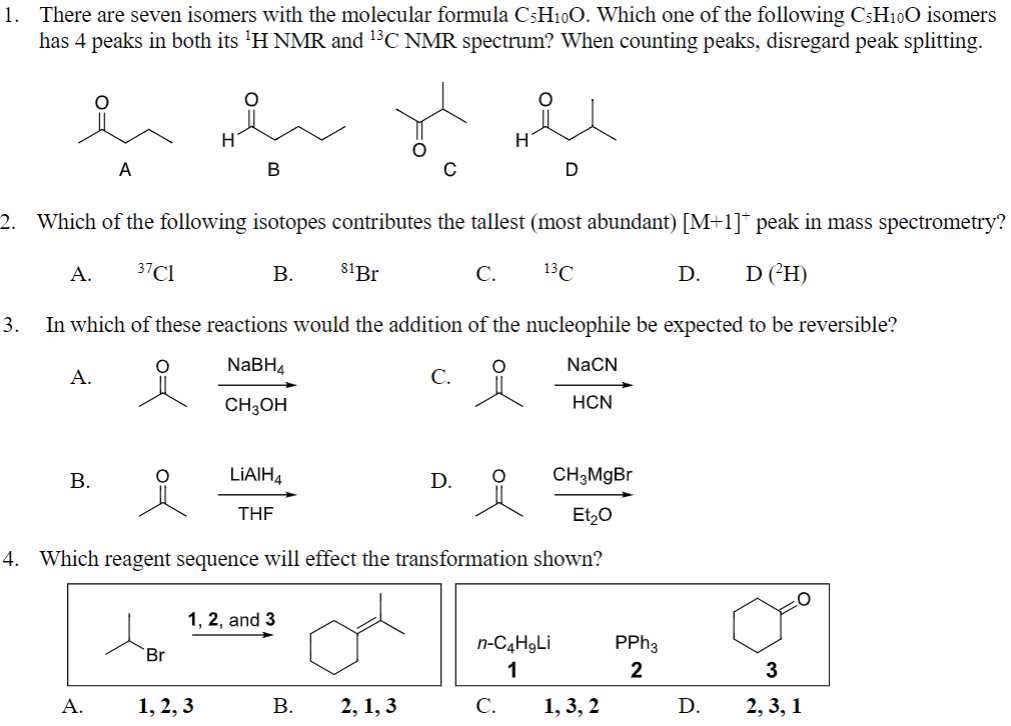Solved 1. There are seven isomers with the molecular formula | Chegg.com