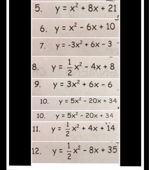 5x 3y 10 y x 2 5x 6