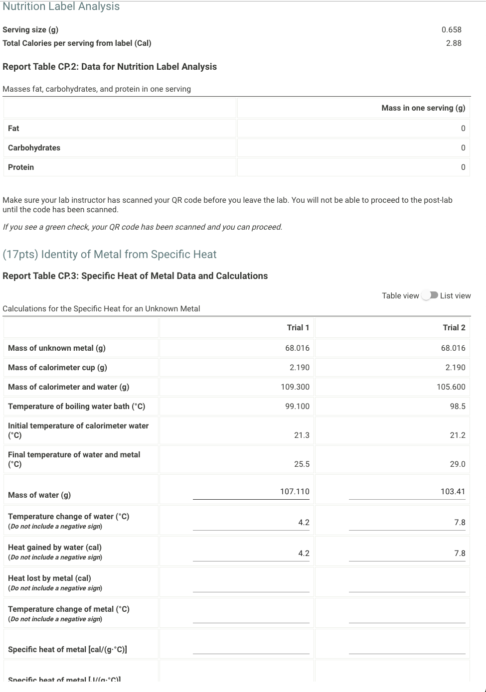 4pts-analysis-of-nutrition-label-report-table-cp-5-chegg