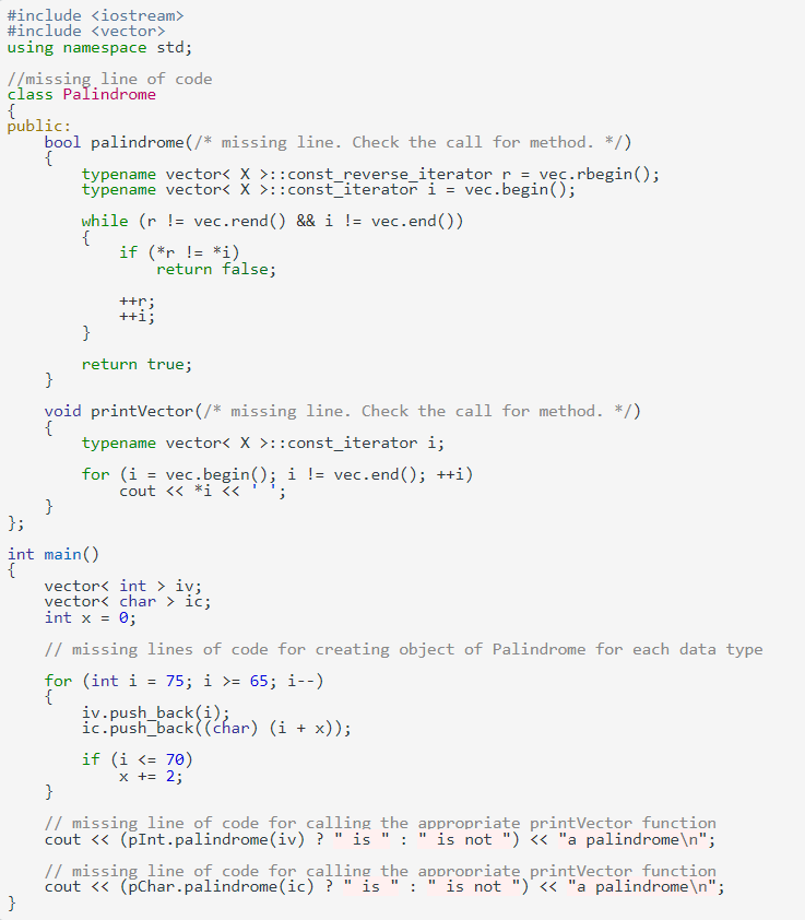 Solved The program below is expected to identify if provided | Chegg.com