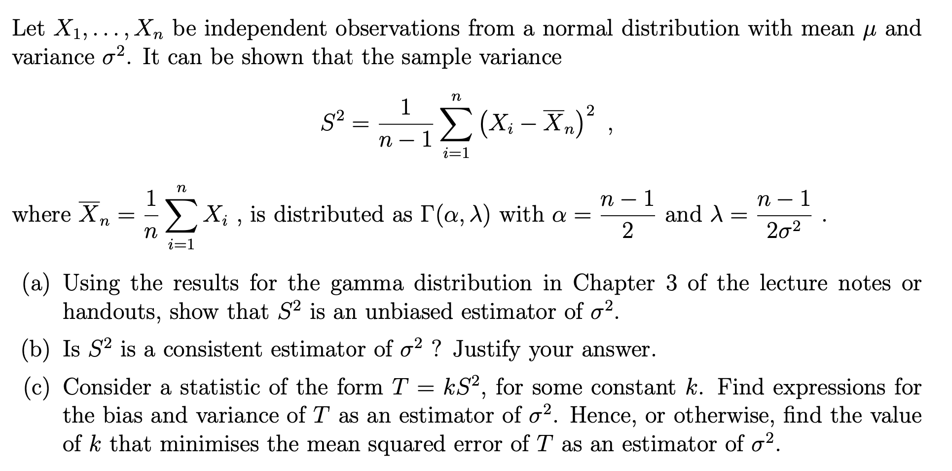 solved-let-x1-xn-be-independent-observations-from-a-normal-chegg