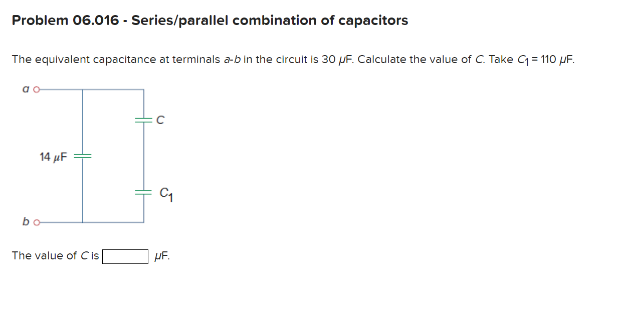 Solved Problem 06.016 - Series/parallel combination of | Chegg.com