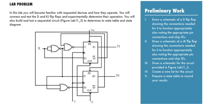 Solved LAB PROBLEM Preliminary Work In this lab you will | Chegg.com