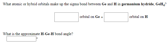 Solved What atomic or hybrid orbitals make up the sigma bond | Chegg.com