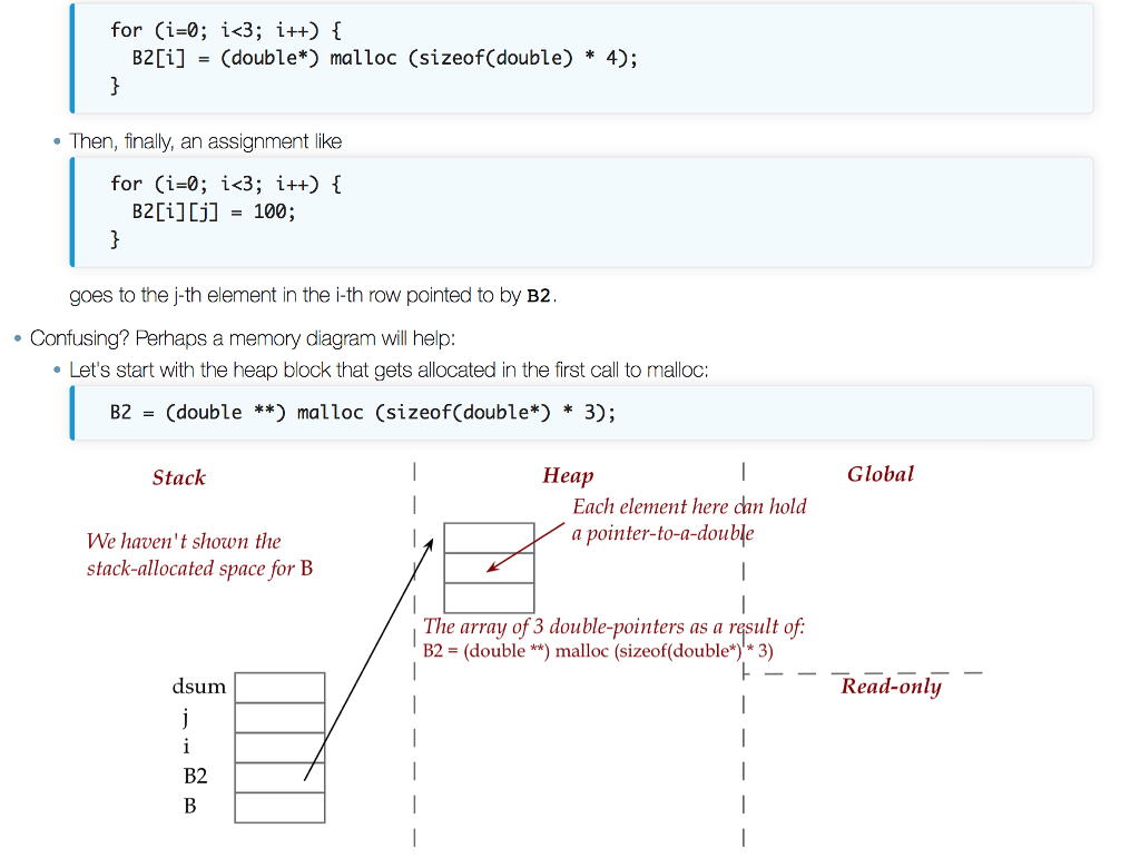 Solved Let's examine the pointer version: Observe the first | Chegg.com